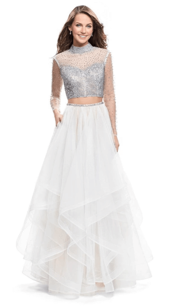 Bedazzled tulle dress
